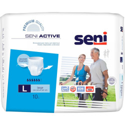 Подгузники-трусы Seni Active Large / Сени Актив Лардж размер L, 10 шт ЧЗ