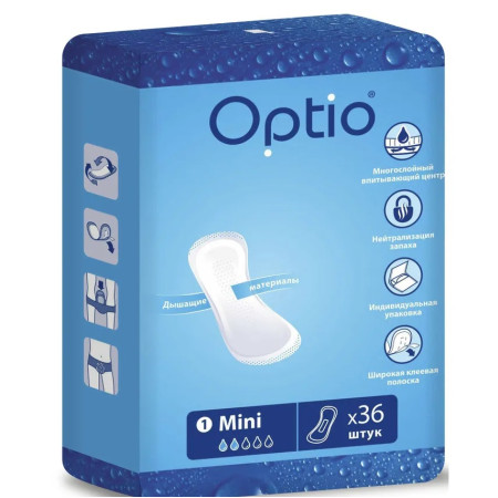 Прокладки урологические Optio Mini / Оптио Мини, 36 шт