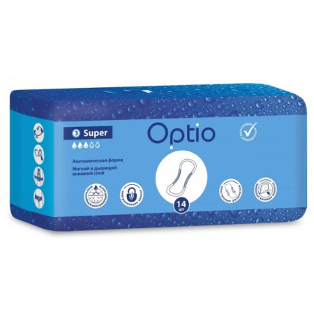 Прокладки урологические Optio Super / Оптио Супер, 14 шт
