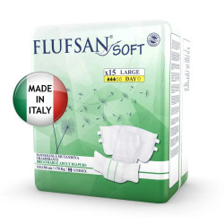 Подгузники FLUFSAN Soft Day / Флюфсан Софт Дей, размер L, 15 шт