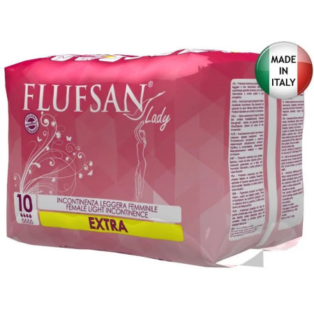 Прокладки FLUFSAN Lady Extra / Флуфсан Леди Экстра, 10 шт