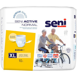 Подгузники-трусы Seni Active Normal Extra Large / Сени Актив Нормал Экстра Лардж размер XL, 10 шт, ЧЗ
