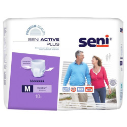 Подгузники-трусы Seni Active Plus Medium / Сени Актив Плюс Медиум размер M, 10 шт ЧЗ