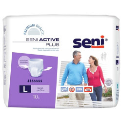 Подгузники-трусы Seni Active Plus Large / Сени Актив Плюс Лардж размер L, 10 шт ЧЗ