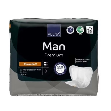 Abena Man Formula 2 мужские урологические прокладки, 15 шт