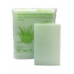 Губки DISPO-BANO пенообразуюшие с алоэ, 100 г/м2, 20х12х1 см, 24 шт