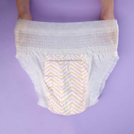 Подгузники-трусы BESIDE перья, Active Art Super, размер XL, 10 шт