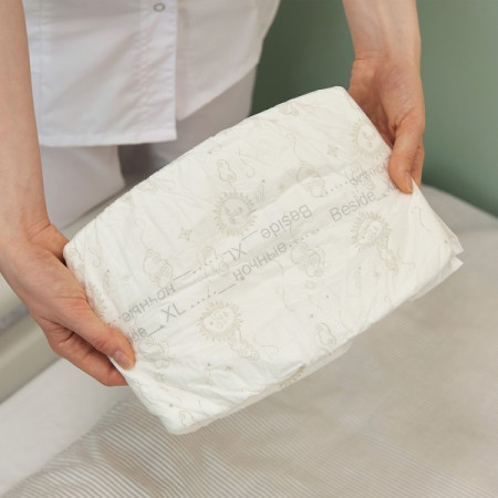 Подгузники BESIDE Art Max космос, ночные, размер М, 10 шт