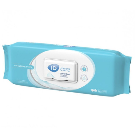 Салфетки влажные ID Сare, 64 шт