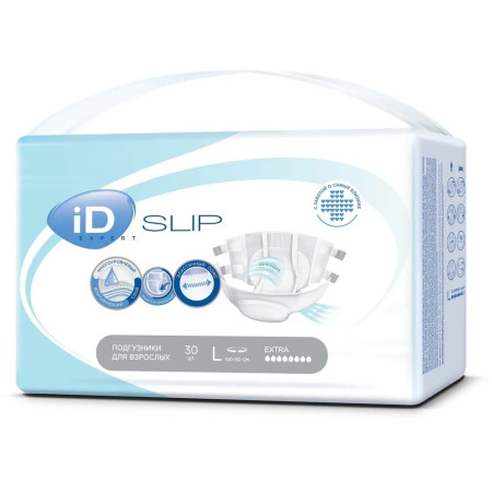 Подгузники ID Slip Expert Extra (Слип Эксперт Экстра), размер L, 30 шт ЧЗ