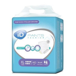 Подгузники-трусы ID Pants / Айди Пантс  размер XL, 10 шт ЧЗ