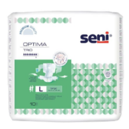 Подгузники Seni Optima Trio Large / Сени Оптима Трио Лардж размер L, 10 шт