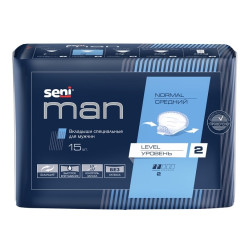 Прокладки для мужчин Seni Man Normal Level 2, 15 шт