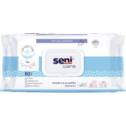 Салфетки влажные с вит.Е и аллантоином Seni Care, 80 шт