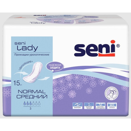 Прокладки урологические Seni Lady Normal / Сени Леди Нормал, 15 шт