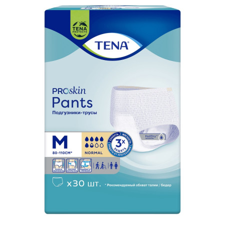 Подгузники-трусы Tena ProSkin Pants Normal Medium, 30 шт
