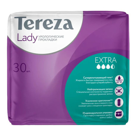 Прокладки урологические TerezaLady Extra, 30 шт