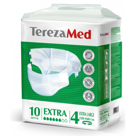 Подгузники TerezaMed Extra, размер ХL, 10 шт