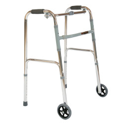 Ходунки шагающие складные на 2-х колесах FS9125L