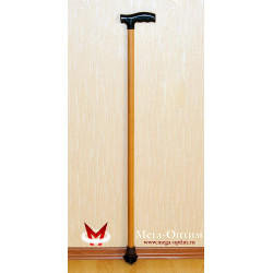 Трость деревянная с пластмассовой ручкой с УПС