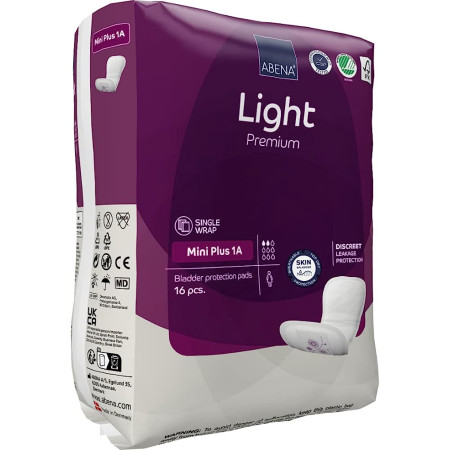 Прокладки урологические Abena Light Mini Plus 1 / Абена Лайт Мини Плюс 1, 16 шт