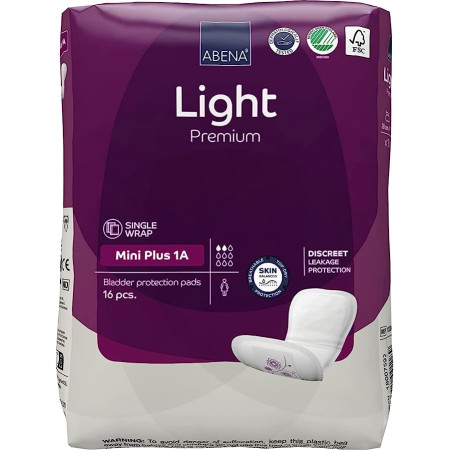 Прокладки урологические Abena Light Mini Plus 1 / Абена Лайт Мини Плюс 1, 16 шт