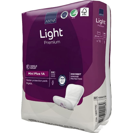 Прокладки урологические Abena Light Mini Plus 1 / Абена Лайт Мини Плюс 1, 16 шт