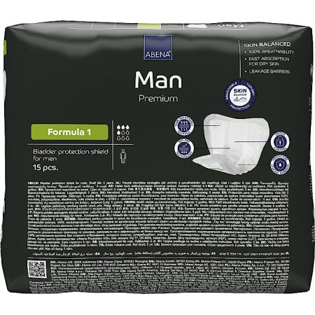 Abena Man Formula 1 мужские урологические прокладки, 15 шт